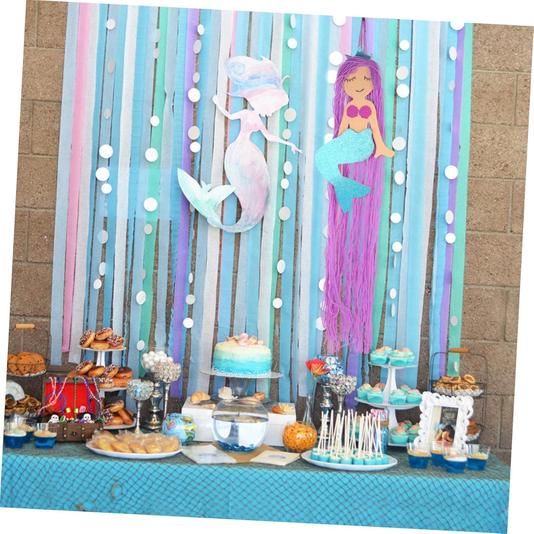TOYANDONA Wanddekor Meerjungfrau Tassel Haarschmuck Aufbewahrung Haarklammern Organizer Kinderzimmer