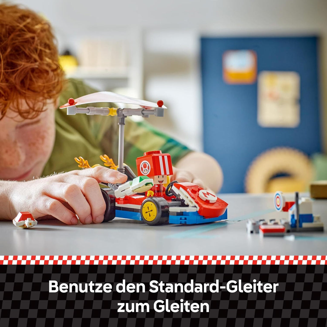 LEGO Super Mario: Mario Kart – Standard-Kart, Nintendo Sammlerstück, Geschenk für Kinder, lässt Jung