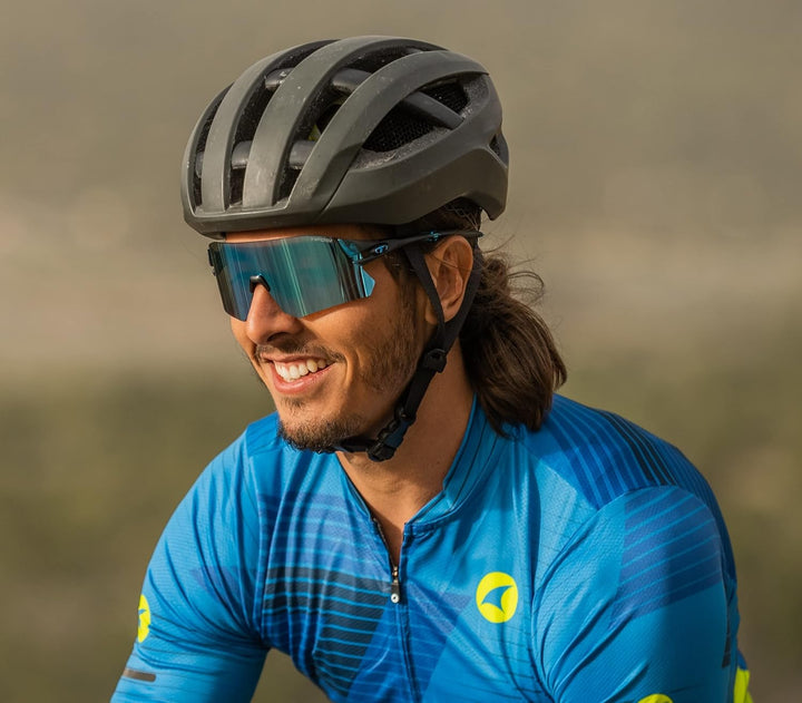 Tifosi Unisex Schiene Sonnenbrille L-XL Blau, L-XL Blau