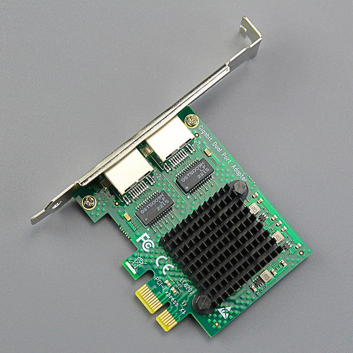 GLOTRENDS LE8202 2-Port Gigabit PCIe Ethernet Netzwerkkarte, 2 x RTL8111H Chip, 2 x RJ45 LAN Port, P
