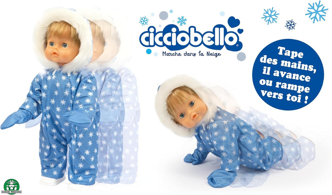 CICCIOBELLO, Giochi Presziosi, CCBD6 Walking im Schnee, 42 cm, Harter Körper, interaktives Gehen ode
