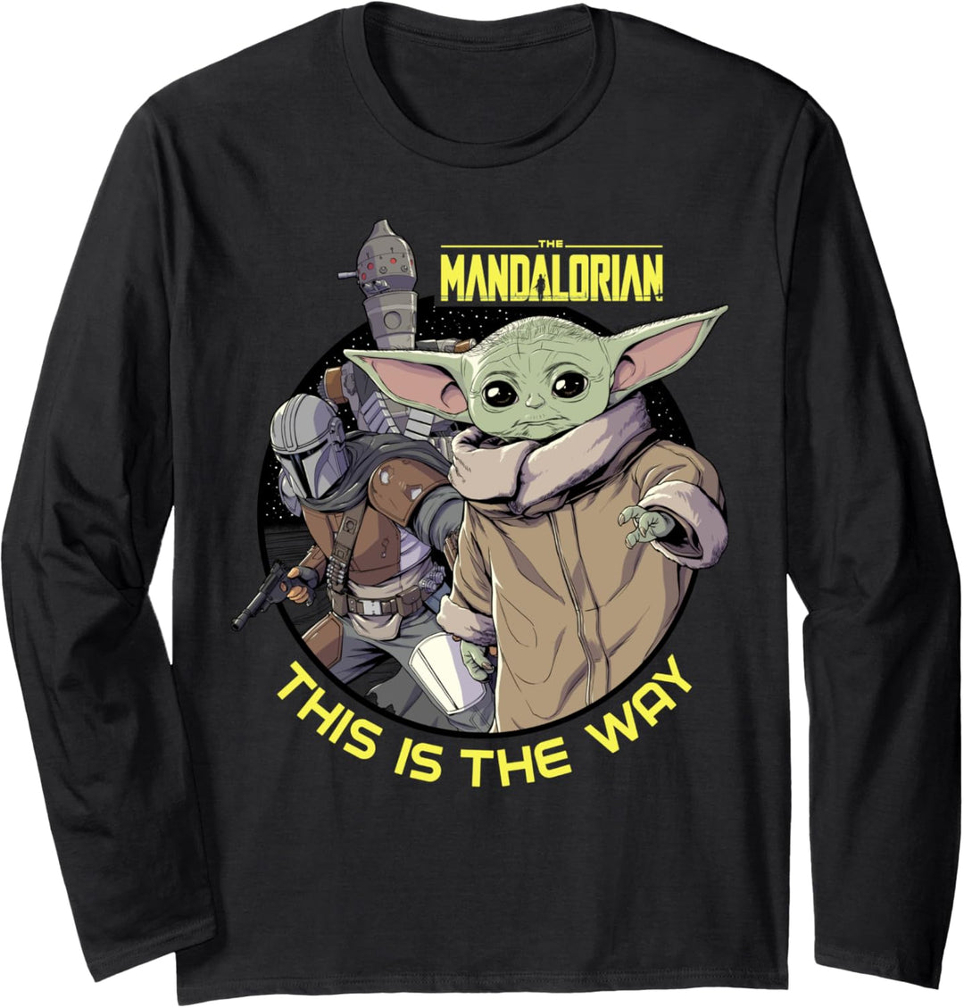 Star Wars: The Mandalorian Child Group Shot This Is The Way Langarmshirt