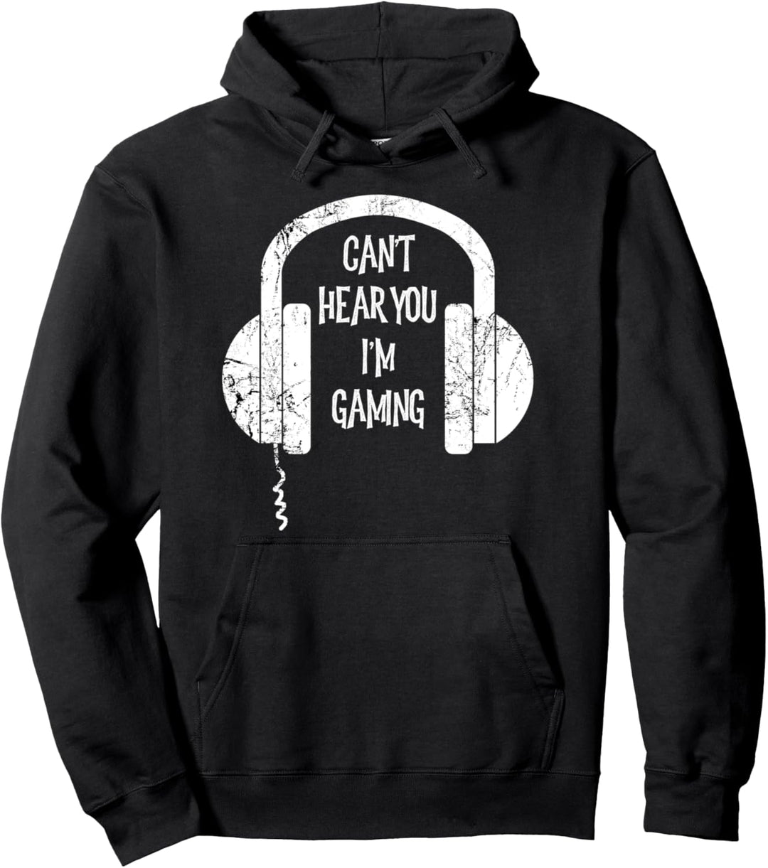 Lustiges Gamer-Geschenk-Headset kann dich nicht hören Ich Pullover Hoodie
