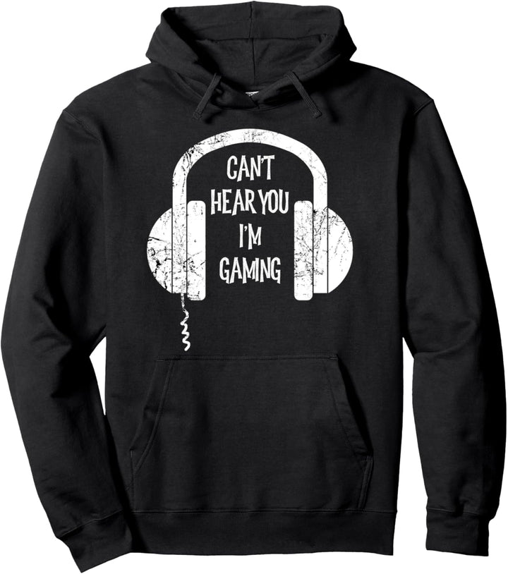 Lustiges Gamer-Geschenk-Headset kann dich nicht hören Ich Pullover Hoodie