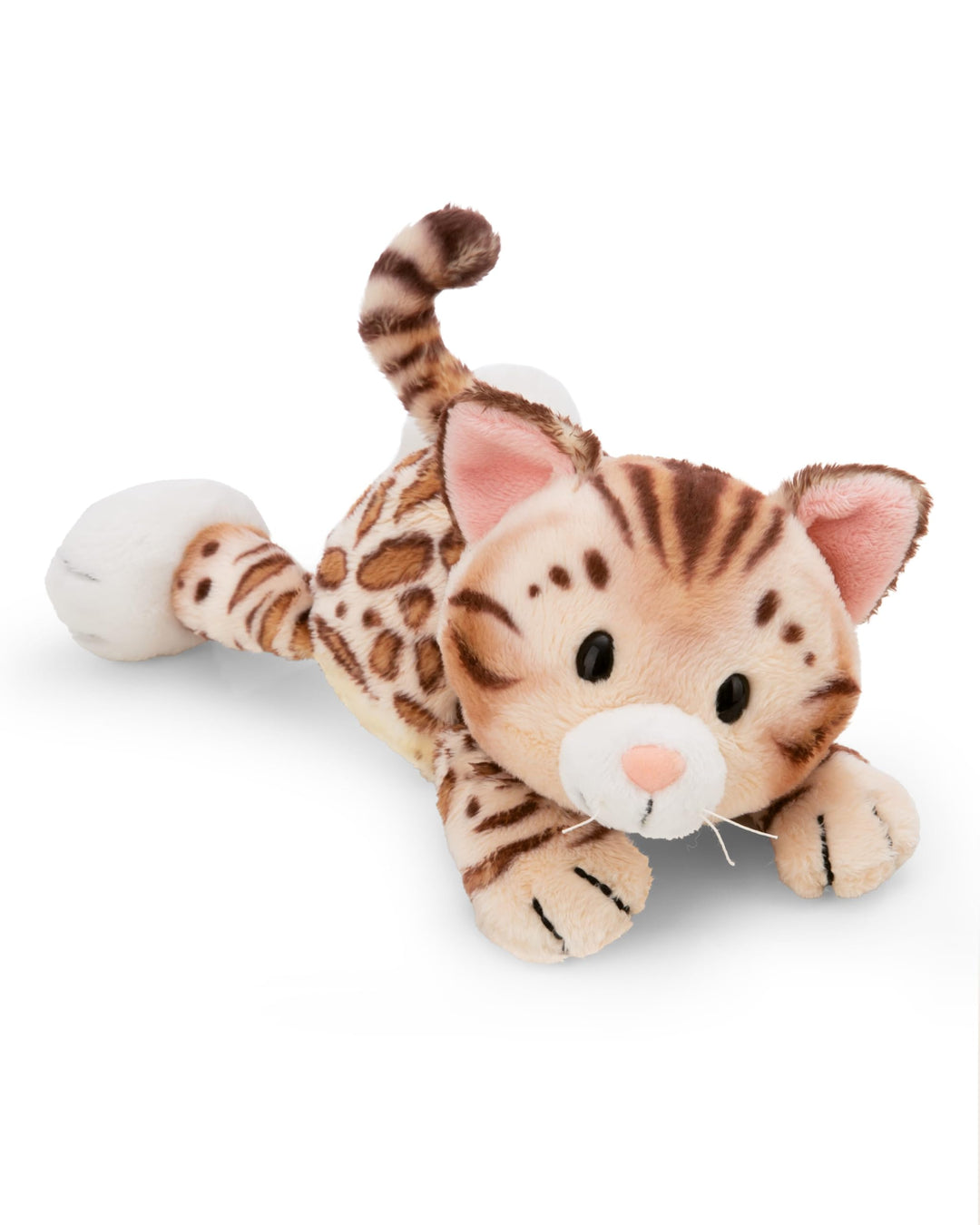 NICI Kuscheltier Katze Bengal 20cm - braun - Weiches Plüschtier – niedliches Stofftier zum Kuscheln