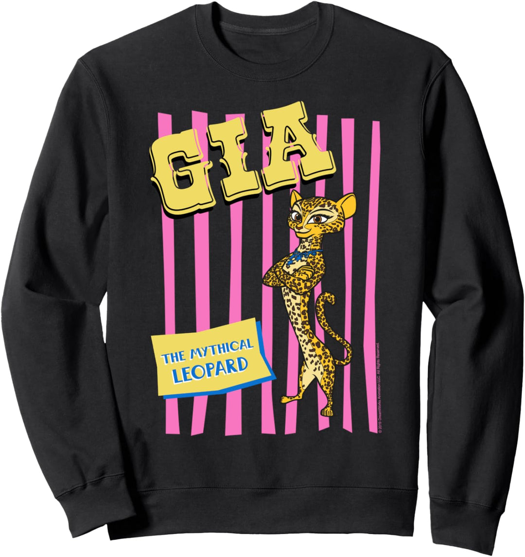 Madagascar Gia Circus Leopard Striped Poster Sweatshirt