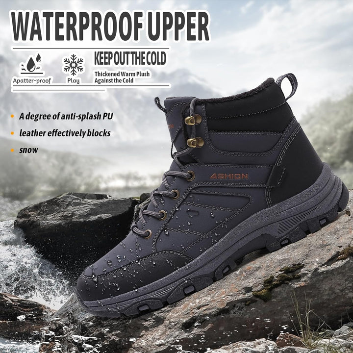 Littleplum Wanderschuhe Herren Trekkingschuhe Leicht Outdoorschuhe Wanderstiefel Herren Stiefel Wint