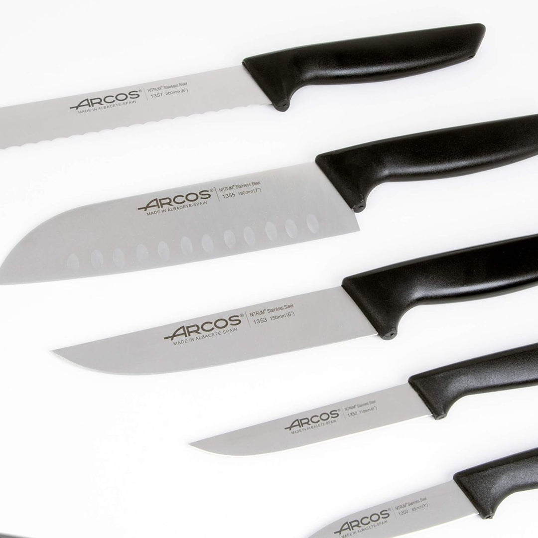 Arcos Professionelles Küchenmesser-Set | Professionelle Küchenmesser | Edelstahlmesser mit schwarzem