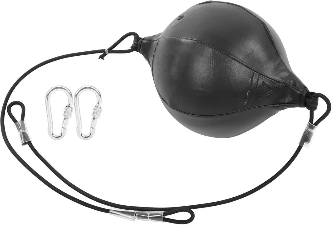 Dilwe Double-End-Ball aus PU-Leder Lochkugel mit elastischen Bändern Aufblasbare Box-PU-Birne Muay T
