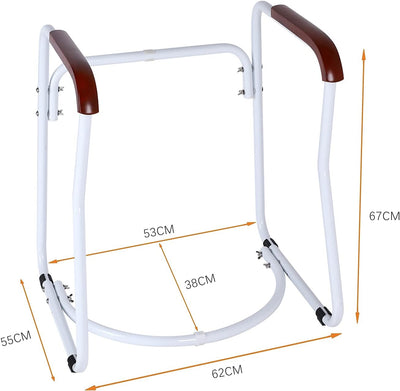 Mobile WC-Aufstehhilfe, Toiletten aufstehhilfe, Toilettengestell mit rutschfesten Gummifüssen, Rutsc