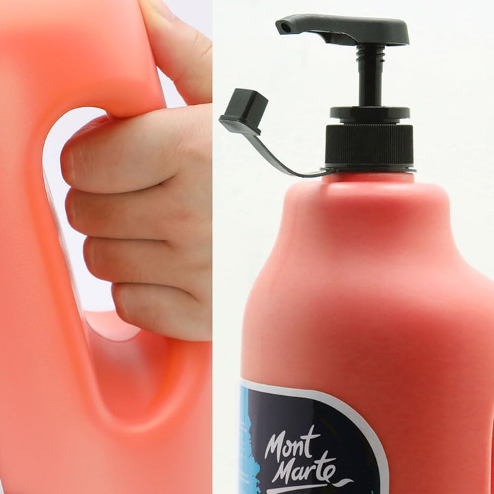 Mont Marte Schule Acrylfarben, Orange,1/2 Gallone (2 Liter), Perfekt für Studenten und Künstler, Aus