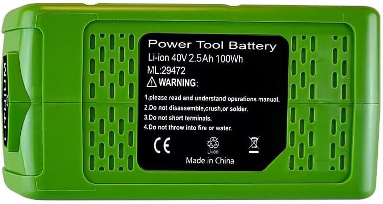 aunstarwei 40V 2500mAh Li-ion Ersatz Akku für greenworks 40v akku G-MAX 29252 20202 22262 25312 2124
