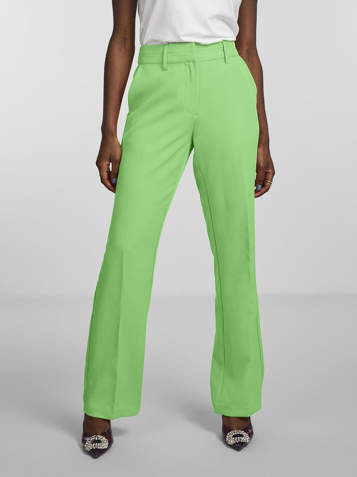 YAS Damen Anzughose Yasbluris Mw Flared Pant Noos S Summer Green, S Summer Green