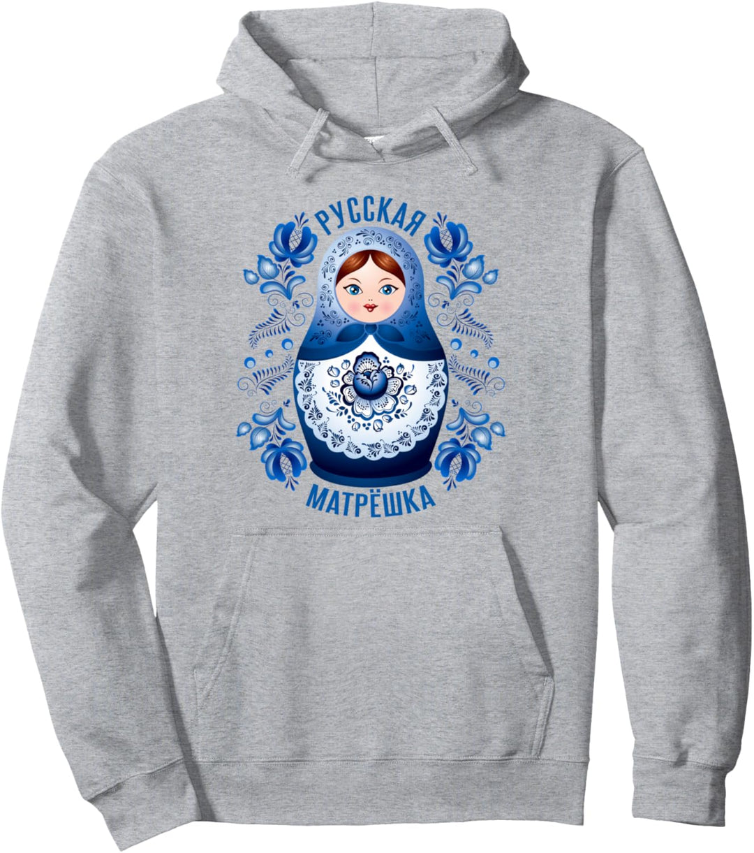 Matrjoschka Matroschka Russische Puppen aus Gschel Gzhel Pullover Hoodie