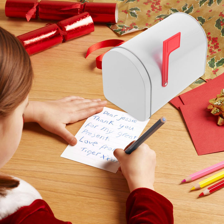 DOITOOL Zinkbeschichtete für Robuste Mailbox mit Signalflaggen für DIY Projekte und Kreative Aktivit