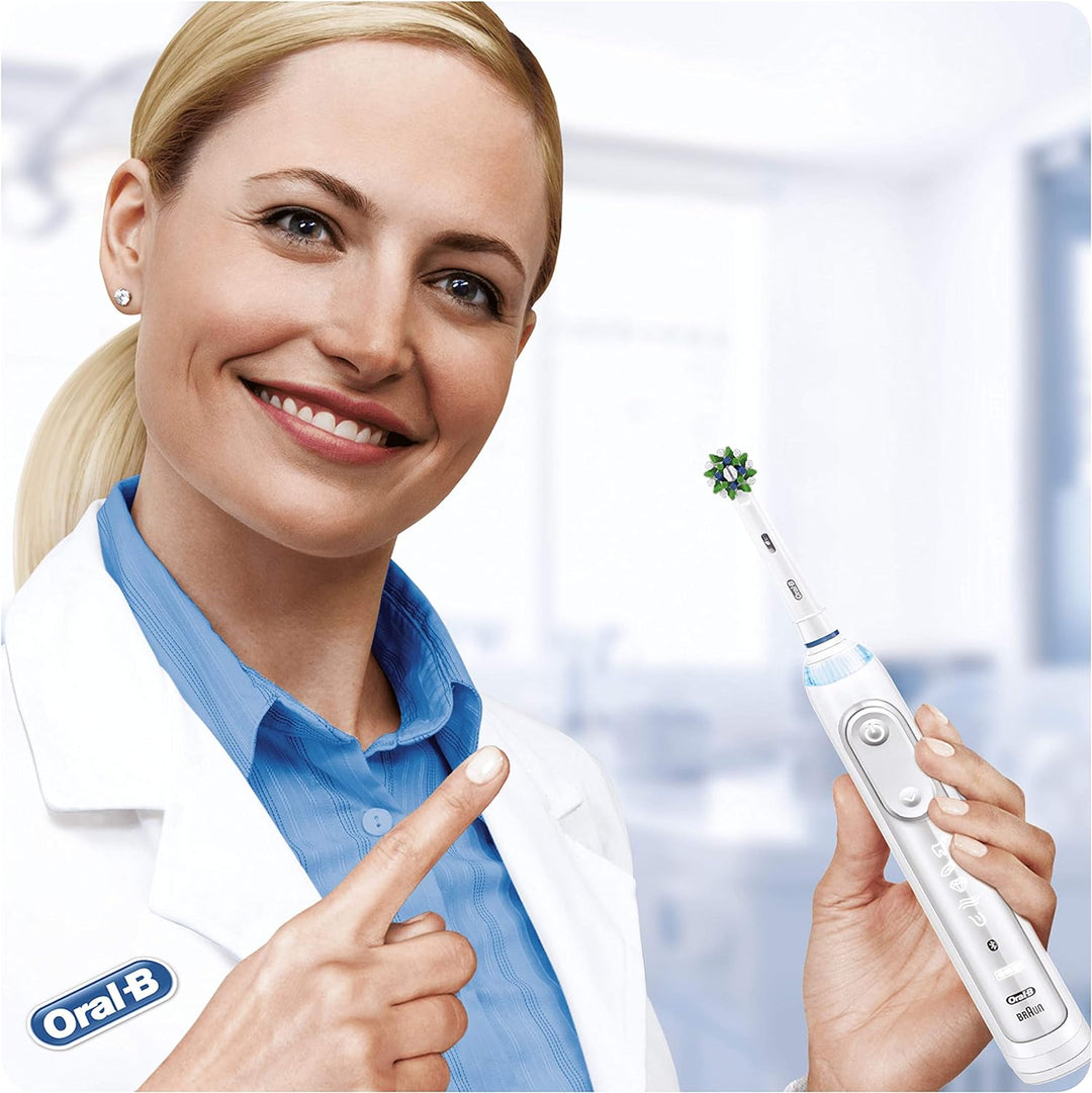 Oral-B Cross Action Elektrische Zahnbürstenkopf mit CleanMaximizer-Technologie, abgewinkelte Borsten