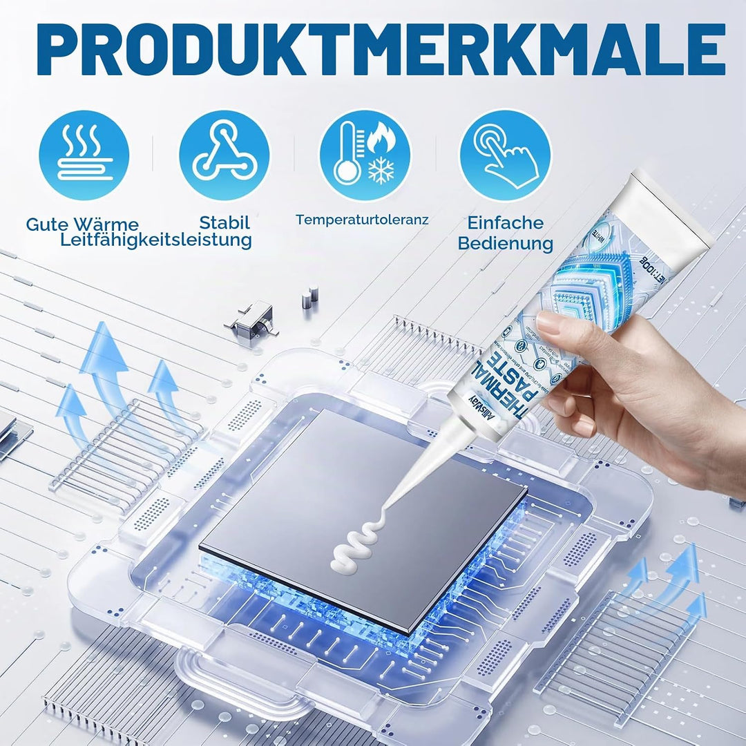 Kühlpaste, KüHlpaste CPU, Wärmeleitkleber, Effiziente WäRmeleitfäHigkeit und KüHlung, Geeignet zur K