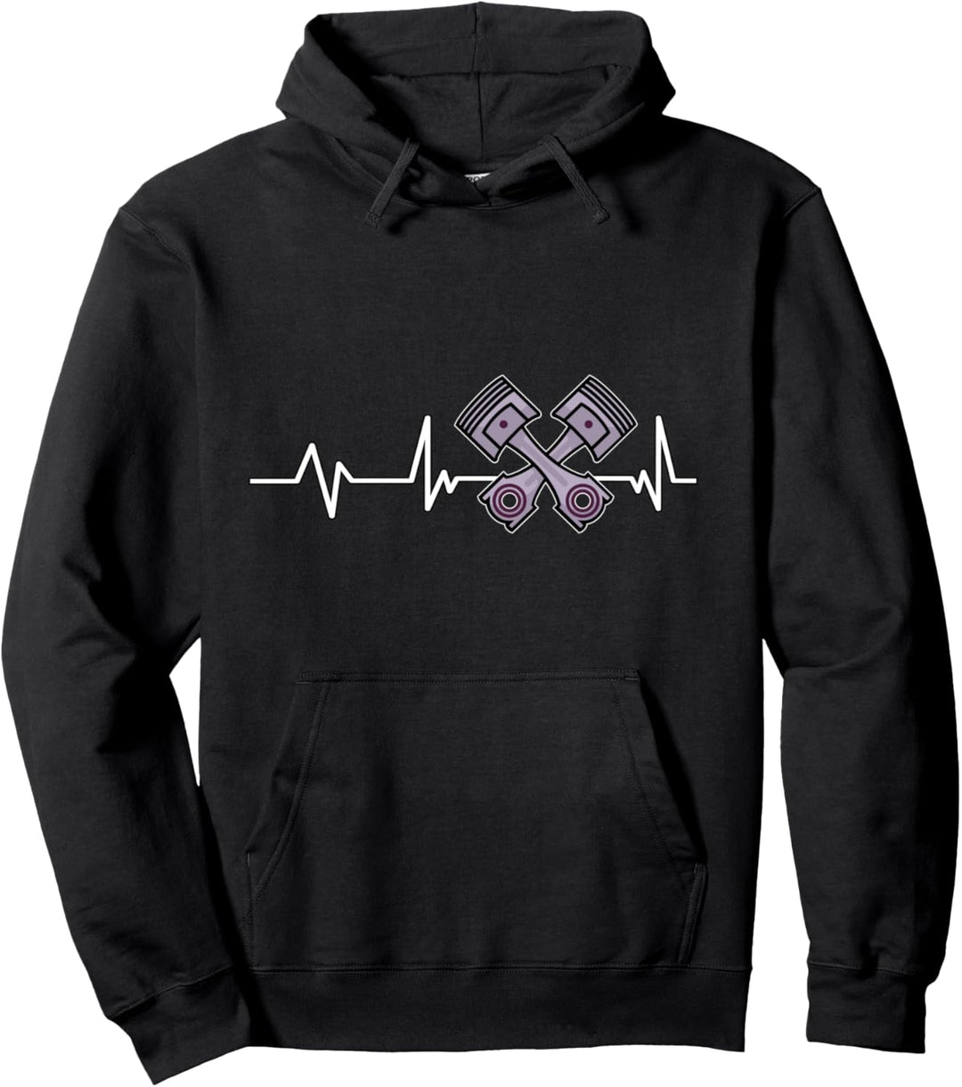 Hubraum Kolben Herzschlag Tuner Geschenk Auto Tuning Pullover Hoodie