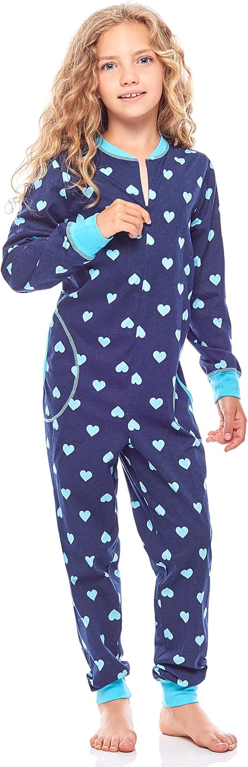 Merry Style Mädchen Schlafoverall Jumpsuit Mädchen Bequeme und warme Schlafanzug Kinder MS10-186 110