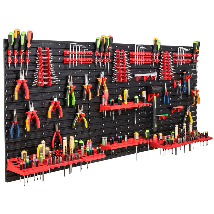 SimpleThing Lagersystem Werkstattregal | 172 x 78 cm | | Wandregal mit Werkzeughalterungen - Wandpla