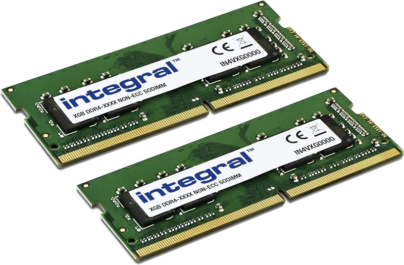 Integral 32GO Kit (2x16GO) DDR4 RAM 2666MHz (oder 2400MHz & 2133MHz) SODIMM Laptop/Notebook PC4-2133