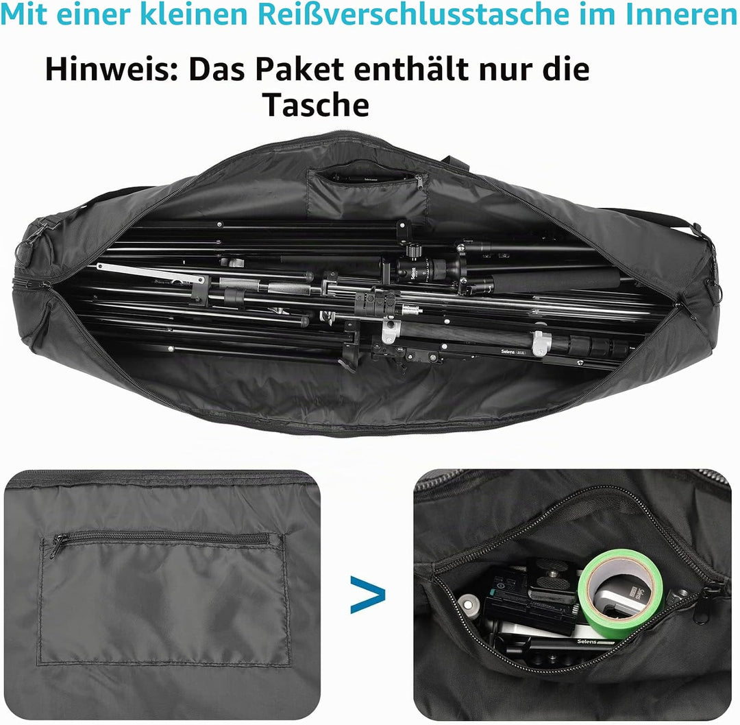 Selens 100x20cm Stativtasche Fotostativtragetasche Gepolsterte Stativ Tasche Tragetasche für C-Ständ