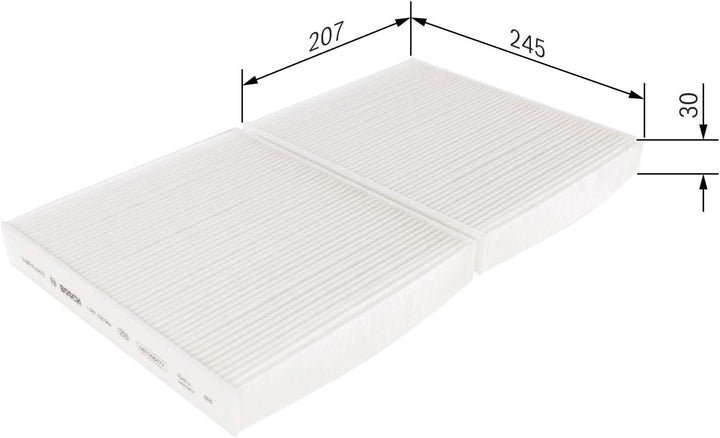 Bosch M5064 - Innenraumfilter Standard, Standard