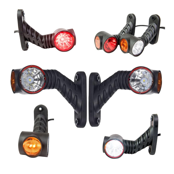2 x LED Gummi Begrenzungsleuchte Seitenleuchte 12V 24V mit E-Prüfzeichen Positionsleuchte Auto LKW P