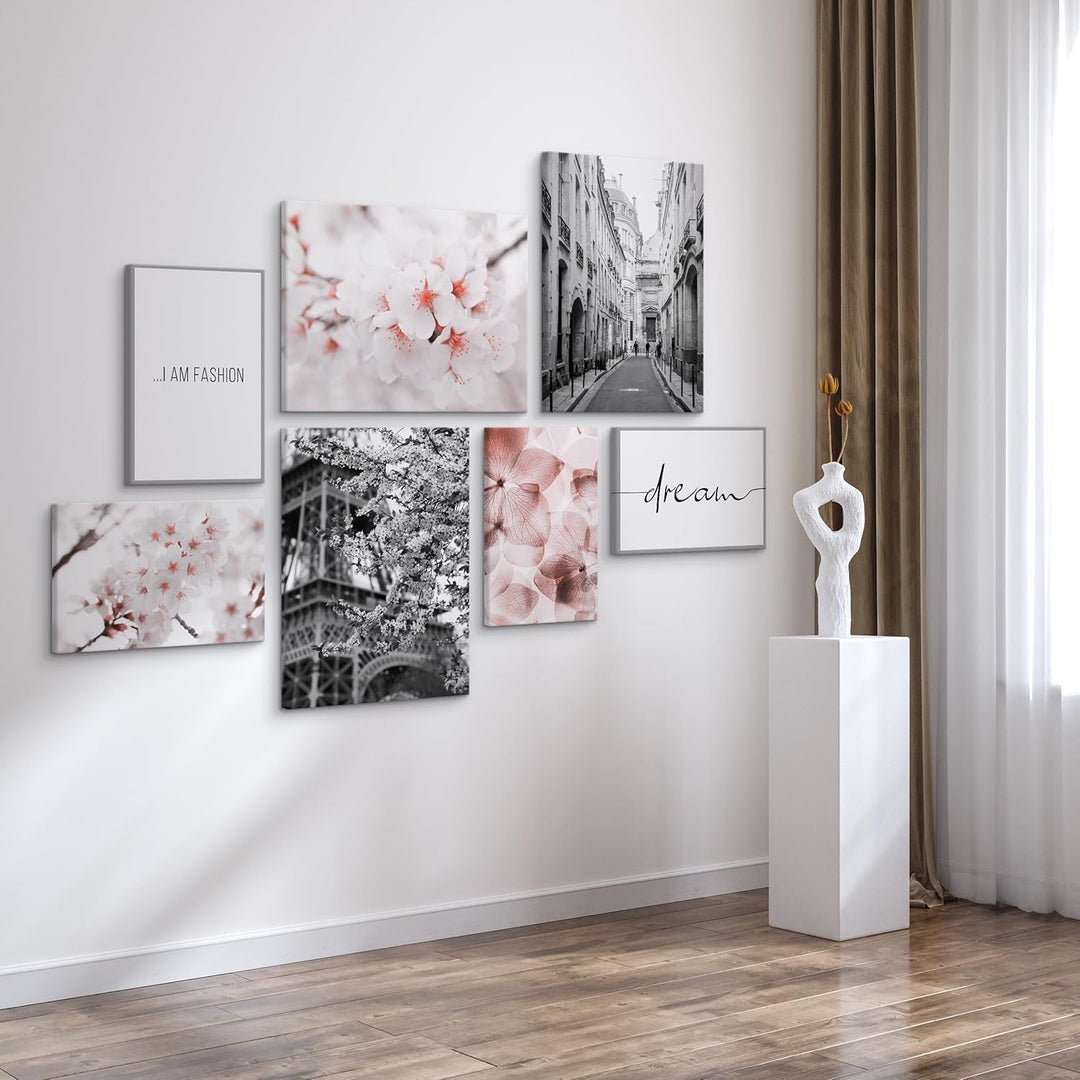 Muralo - Wandbilder Set - Leinwand Bilder Set Aufhängefertig - Bilder für Wohnzimmer Schlafzimmer -