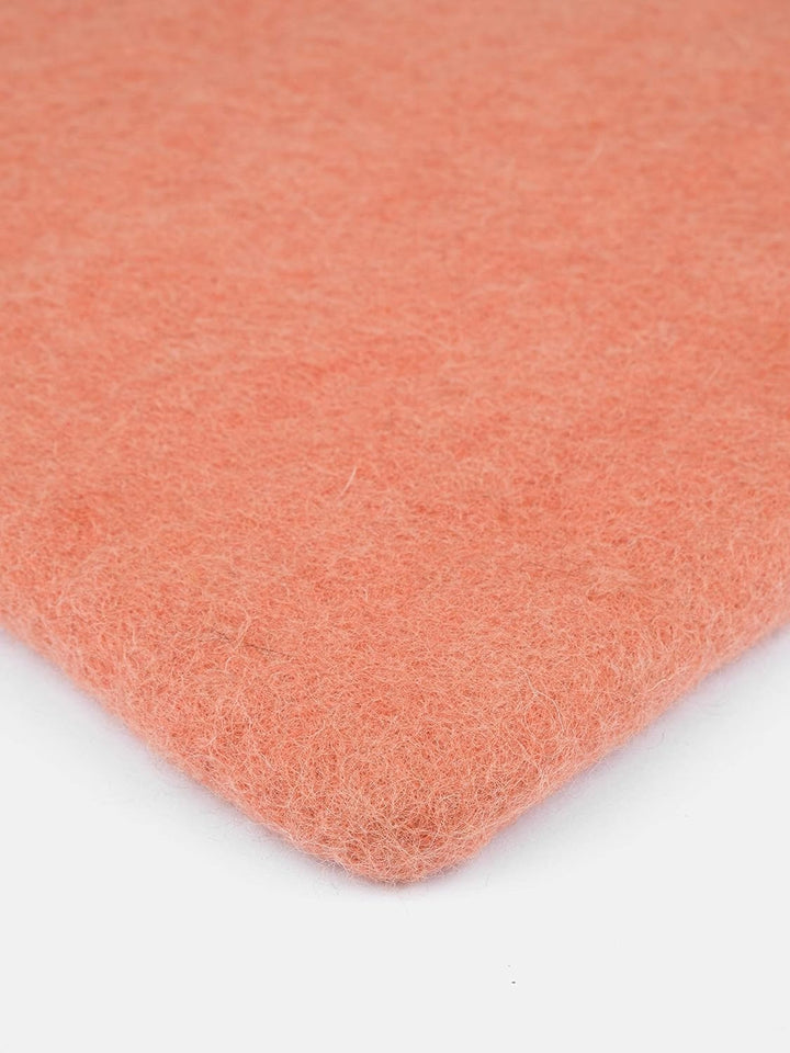 myfelt Flache Filz Sitzauflage, Filz Stuhlauflage - Lea - quadratisch, 36x36 cm, Lachsfarben, Lachsf