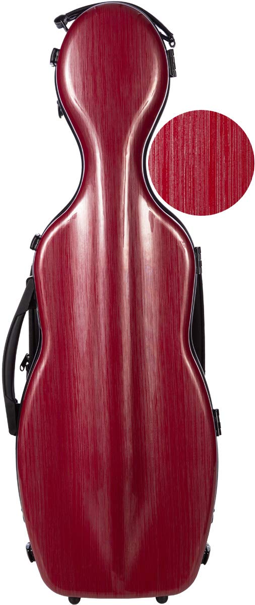 Geigenkoffer Glasfaser Steel Effect 4/4 burgundy M-Case