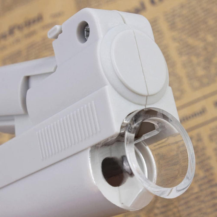 Meichoon Handlupe 100-fache Vergrösserung Vergrösserung Zoom Doppelrohr LED-Licht Tragbares Mikrosko