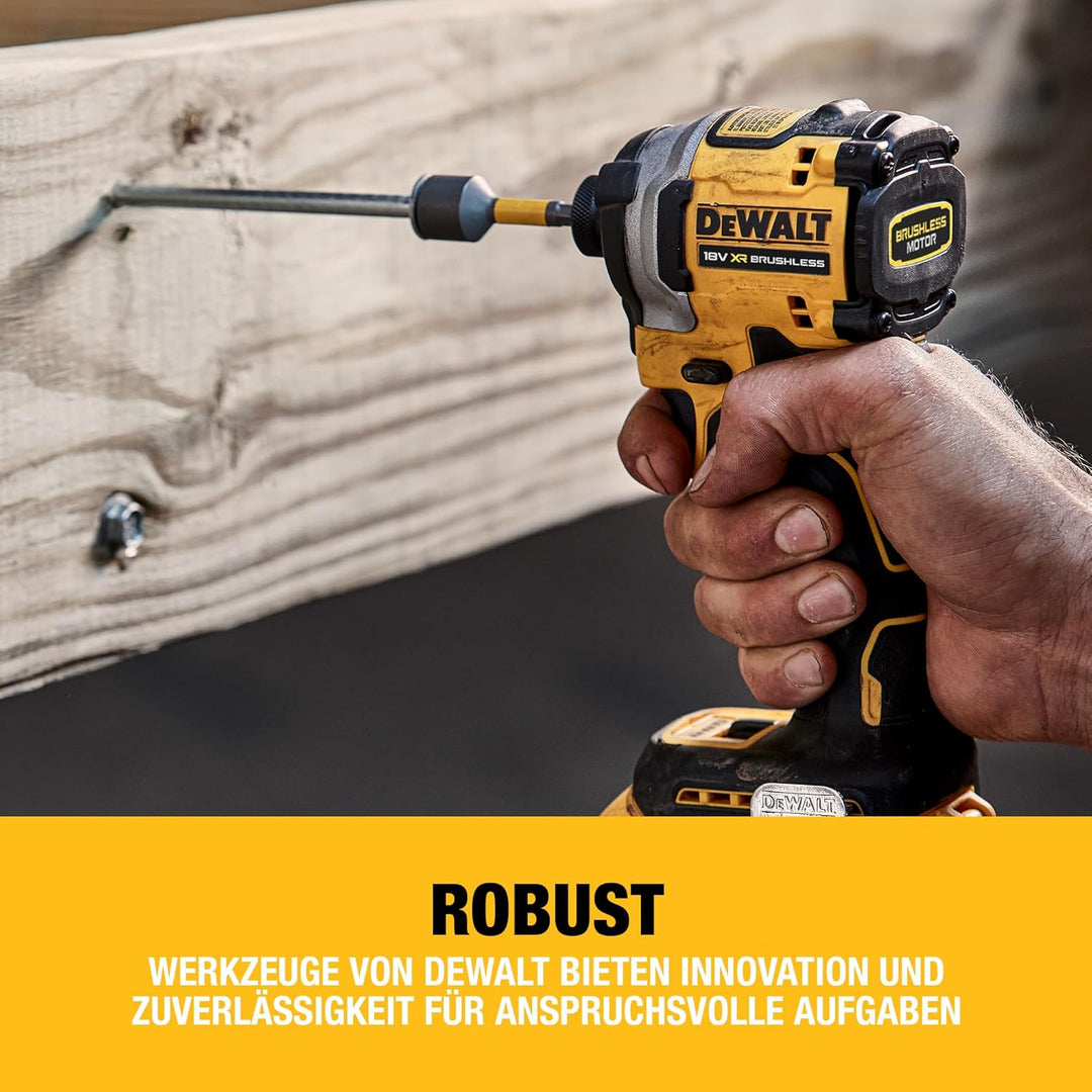 Dewalt 18V XR Akku-Schlagschrauber DCF850N (¼“ Zoll Innensechskant-Aufnahme mit Selbstverriegelung,
