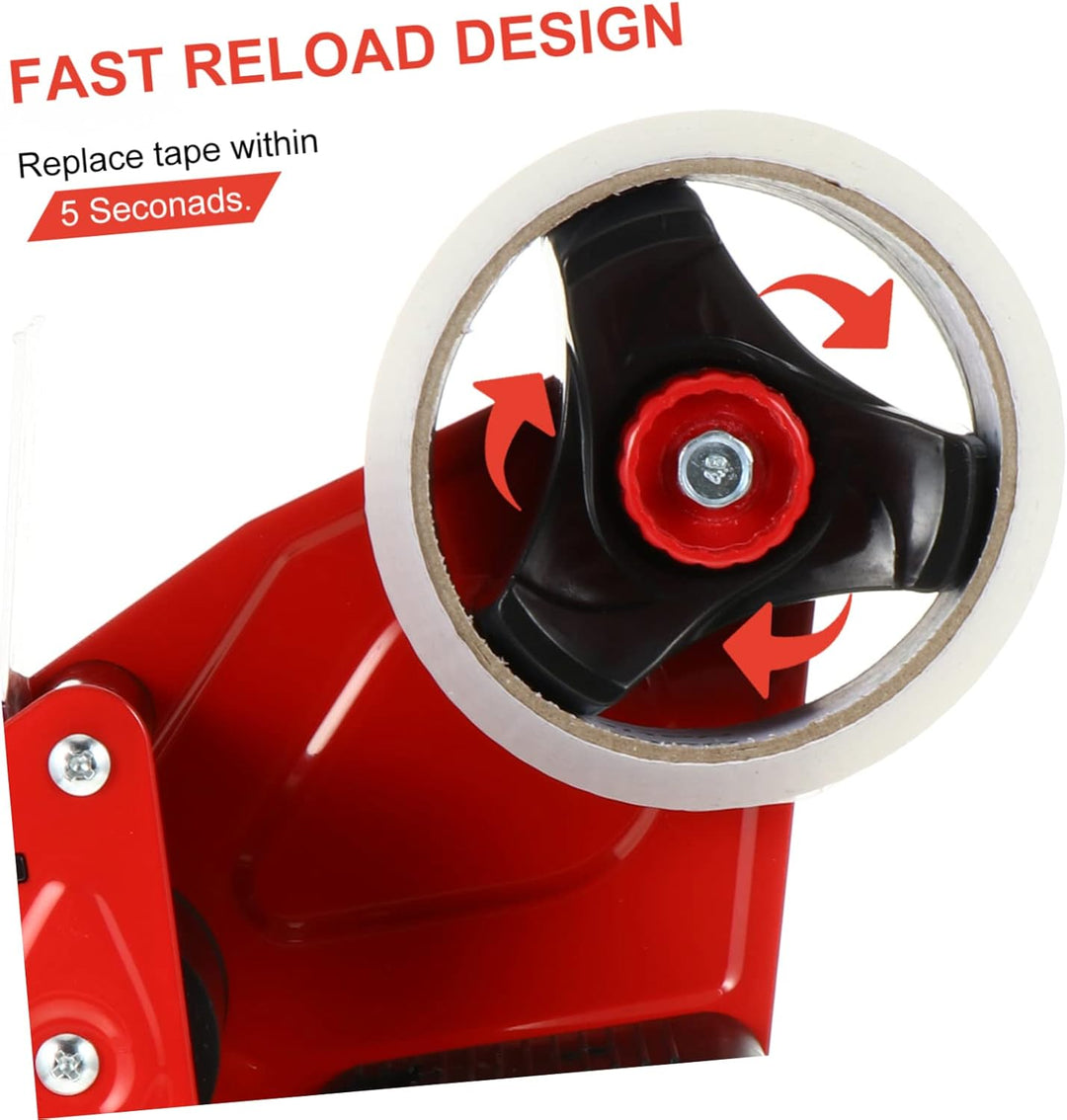 NUOBESTY Metall Klebebandspender Mittel Mit Cutter Ergonomisch Leichter Verpackungsschneider Für Lag
