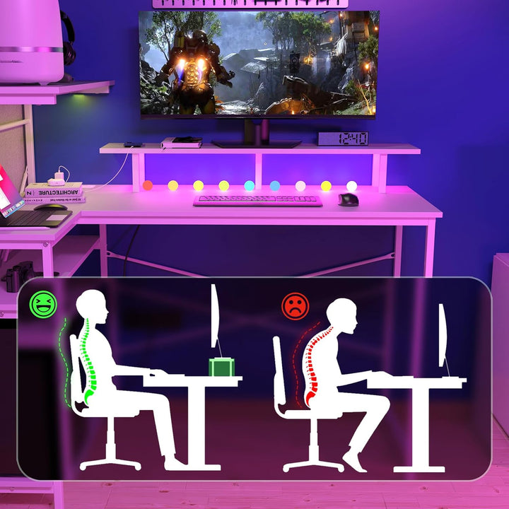 LANTUS Tisch, Arbeitsplatz, für Büro, Schlafzimmer, Industriestil, Metallrahmen, 100 x 55 x 75 cm, W