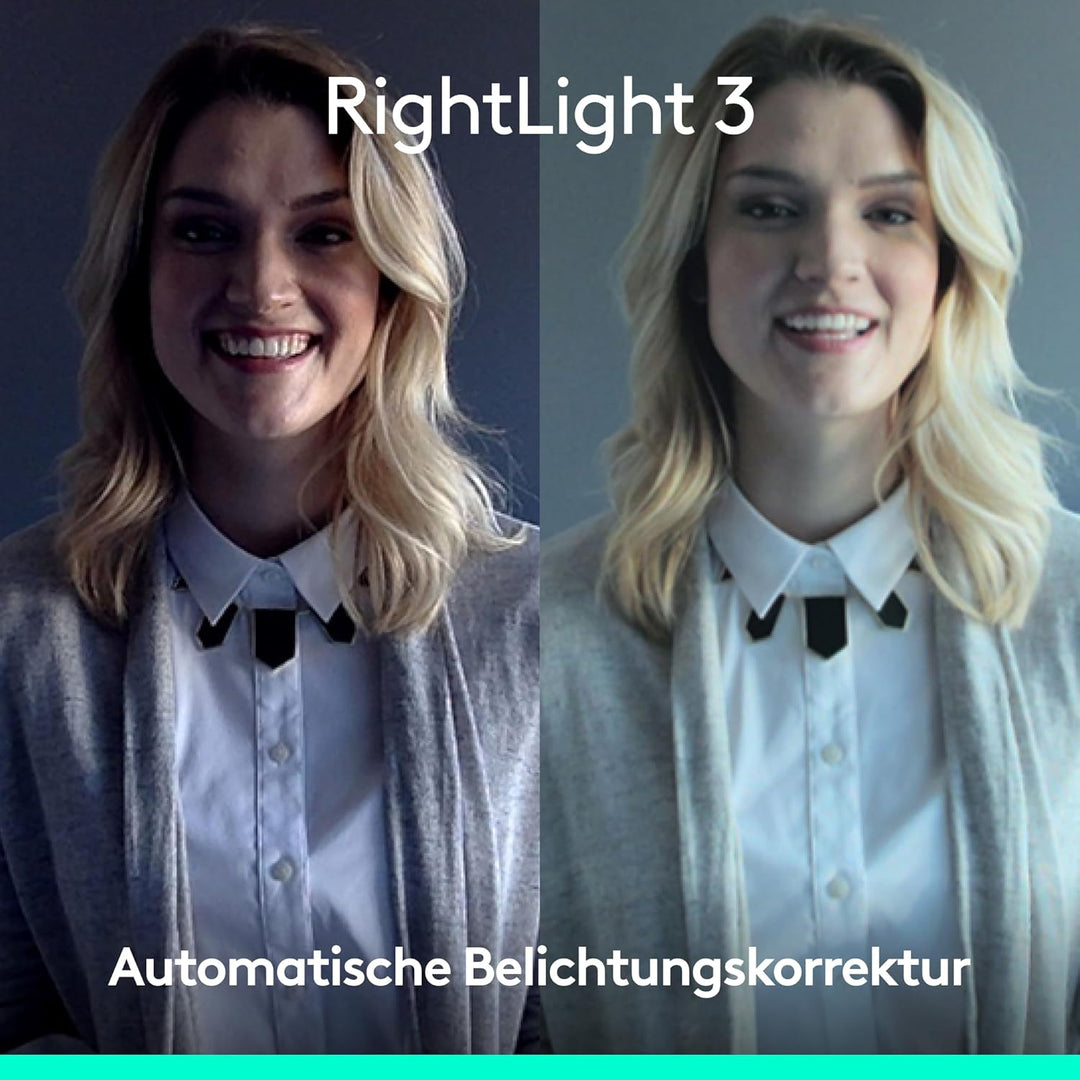 Logitech Brio 4K-Webcam for Business, biometrische Anmeldung mit Windows Hello, automatische Beleuch