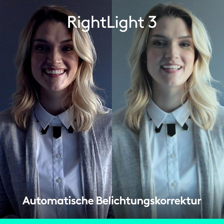 Logitech Brio 4K-Webcam for Business, biometrische Anmeldung mit Windows Hello, automatische Beleuch
