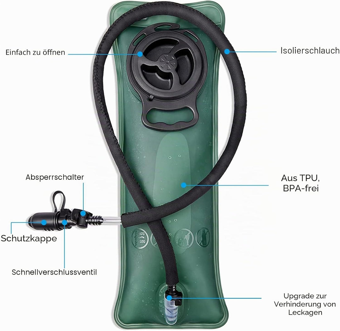 G4Free 22L Trinkrucksack Laufrucksack mit 3L Wasserblase Upgrade ACU, ACU