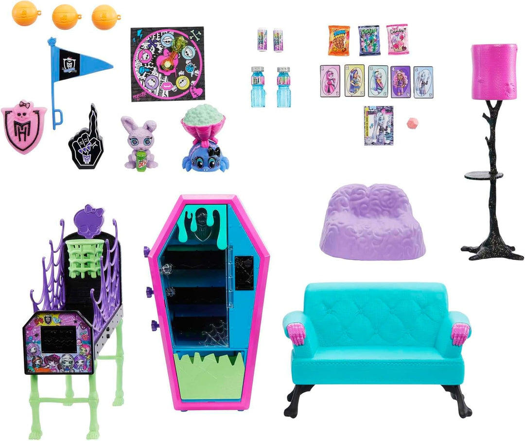 Monster High Studenten-Lounge-Spielset - Möbel und Zubehörteile für schaurig schöne Geschichten, ink
