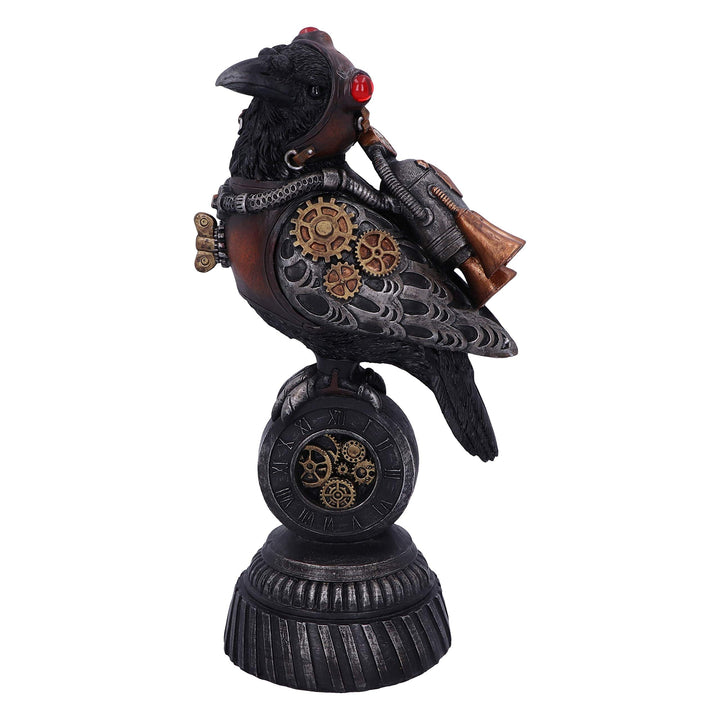 Nemesis Now Steampunk Rivet Rabe mechanische Vogelfigur, Bronze, 24 cm