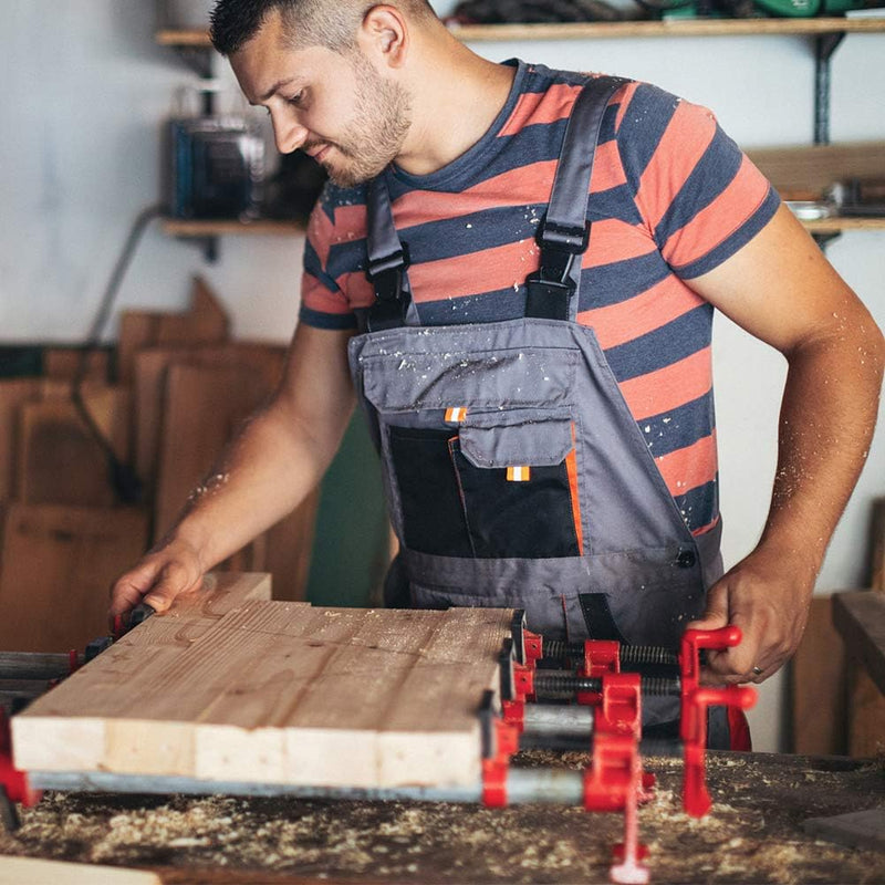 4 Set Schraubzwingen, 3/4 zoll Rohrschraubzwinge Schnellspanner Holzschreiner Klemmen Rohrklemmen Sc