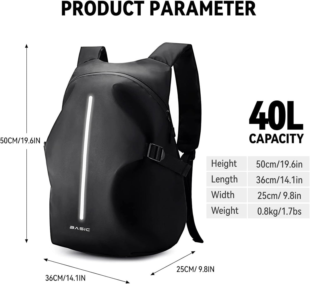 Motorradrucksäcke für Herren, wasserdichter Helmrucksack, Motorradzubehör, Laptoptaschen, Reiserucks