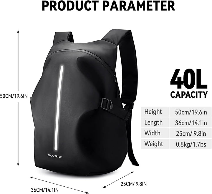 Motorradrucksäcke für Herren, wasserdichter Helmrucksack, Motorradzubehör, Laptoptaschen, Reiserucks