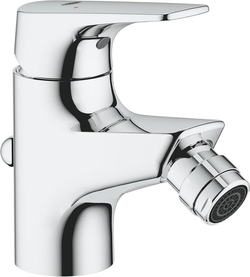 Grohe Bauflow Bidet, mit Zugstange, 23754000, Chrom Chrom Bidetbatterie, Chrom Bidetbatterie