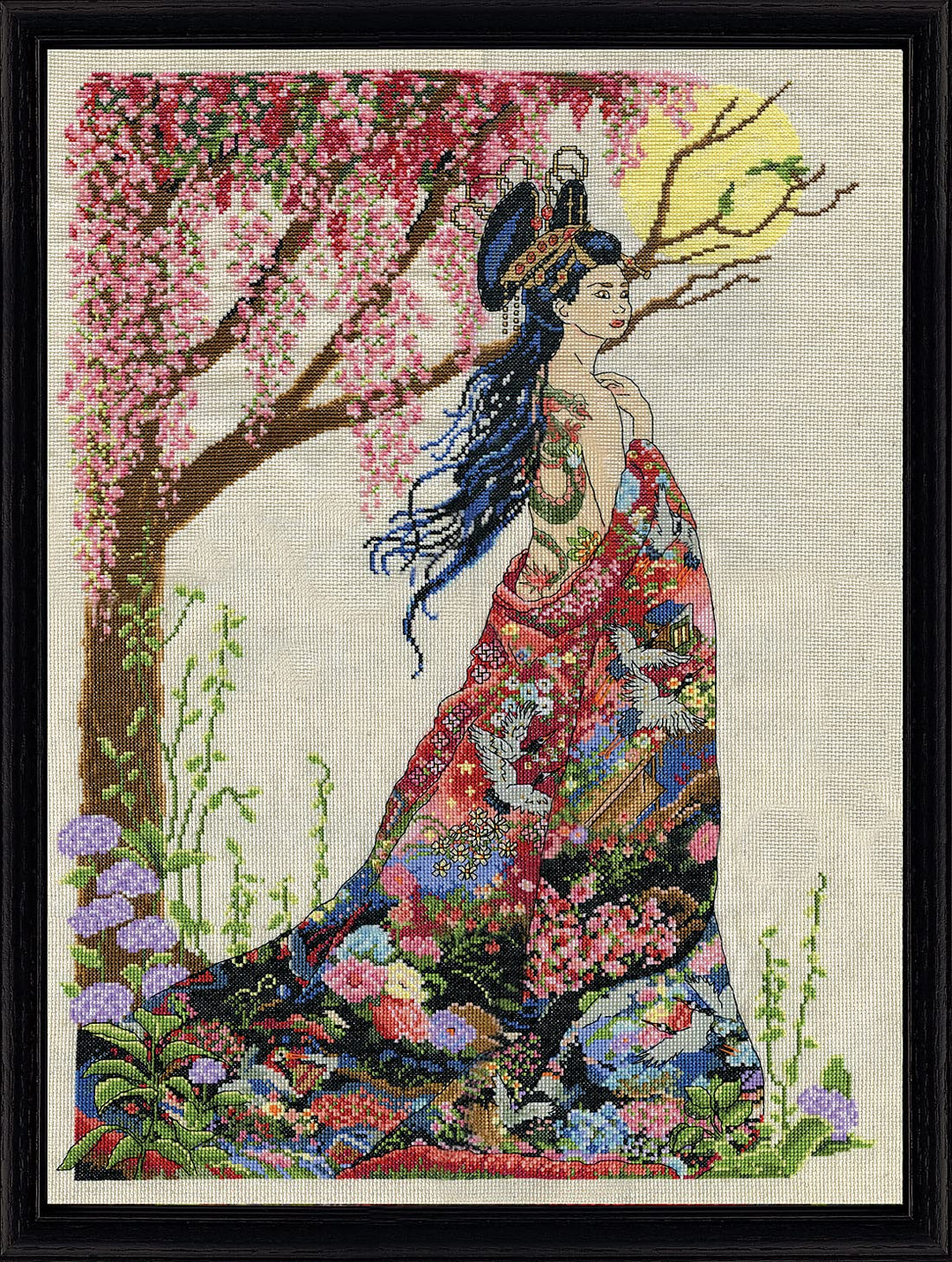 Design Works 2935 Queen of Silk Kreuzstich-Set, Baumwolle, Mehrfarbig, 40 x 56 x 0.1 cm