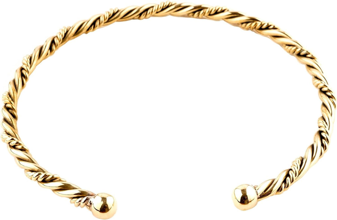 Windalf Wikinger Männer Torques ARTOK 15.5 cm Halsreif Handarbeit Hochwertige Bronze