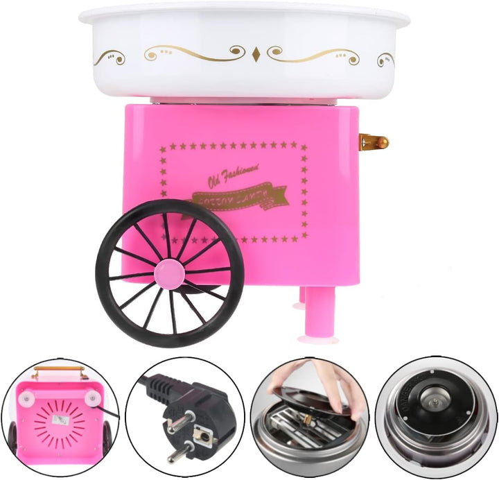XUANYU 450W Zuckerwattemaschine Set für Zuhause Cotton Candy Machine mit Messlöffel und 10er Stäbche