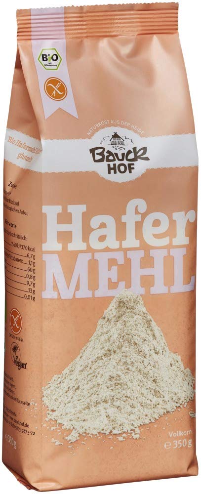 Bauckhof Hafermehl Vollkorn glutenfrei Bio (6 x 350 gr) 350 g (6er Pack), 350 g (6er Pack)