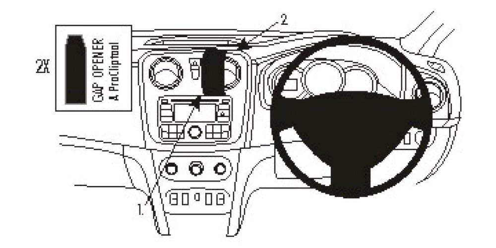 Brodit 654897 ProClip - Dacia Sandero 13-13