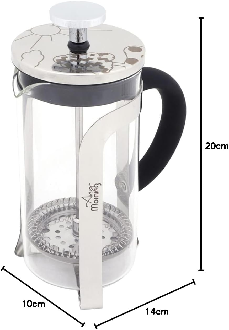 Any Morning FY450 French Press für Kaffee und Kräutertee 600 ml, 600 ML